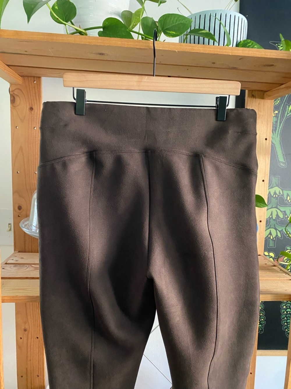 SPANX Brown Faux Suede Leggings Plus Size 1X - Picture 10 of 16